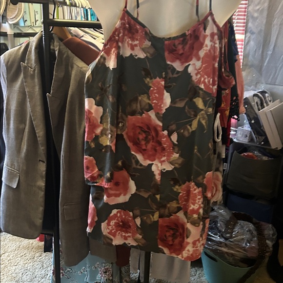 Floral Strappy Women Tunic L/S - Picture 6 of 7